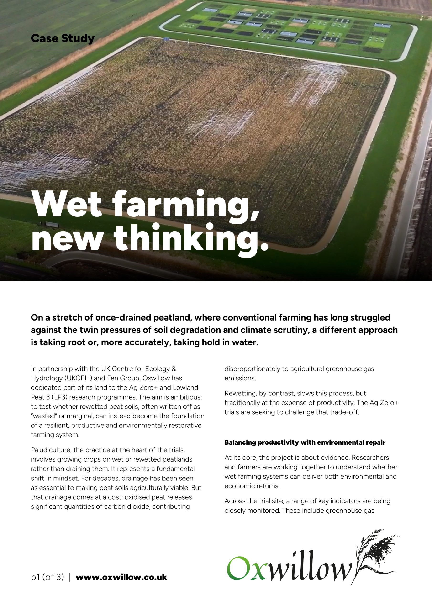 Oxwillow Ag Zero+ and Sustainable Farming Trials Case Study